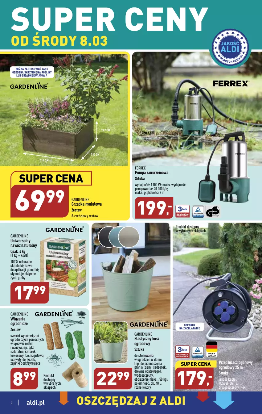 Gazetka promocyjna Aldi - COŚ na przyszły tydzień - ważna 08.03 do 11.03.2023 - strona 2 - produkty: Gra, Kokos, Kosz, Nawóz, Por, Sznurek, Uchwyty