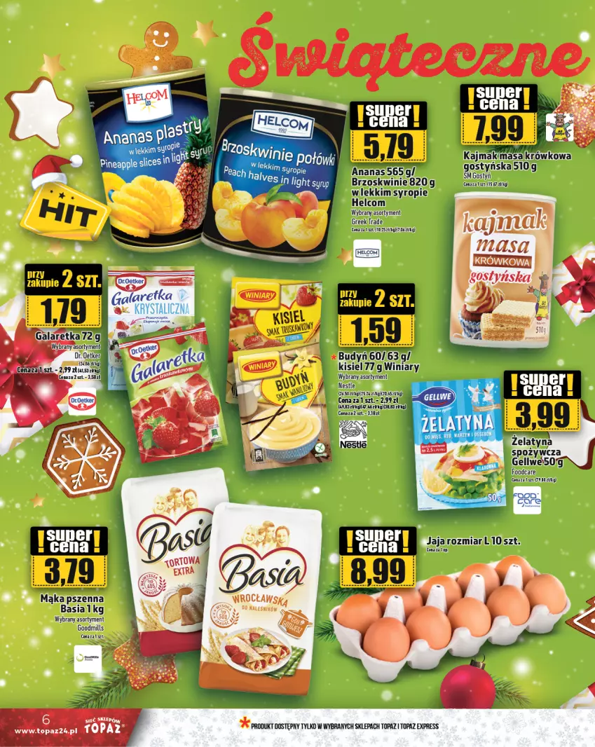 Gazetka promocyjna Topaz - Gazetka - ważna 12.12 do 18.12.2024 - strona 6 - produkty: Basia, HELCOM, Top