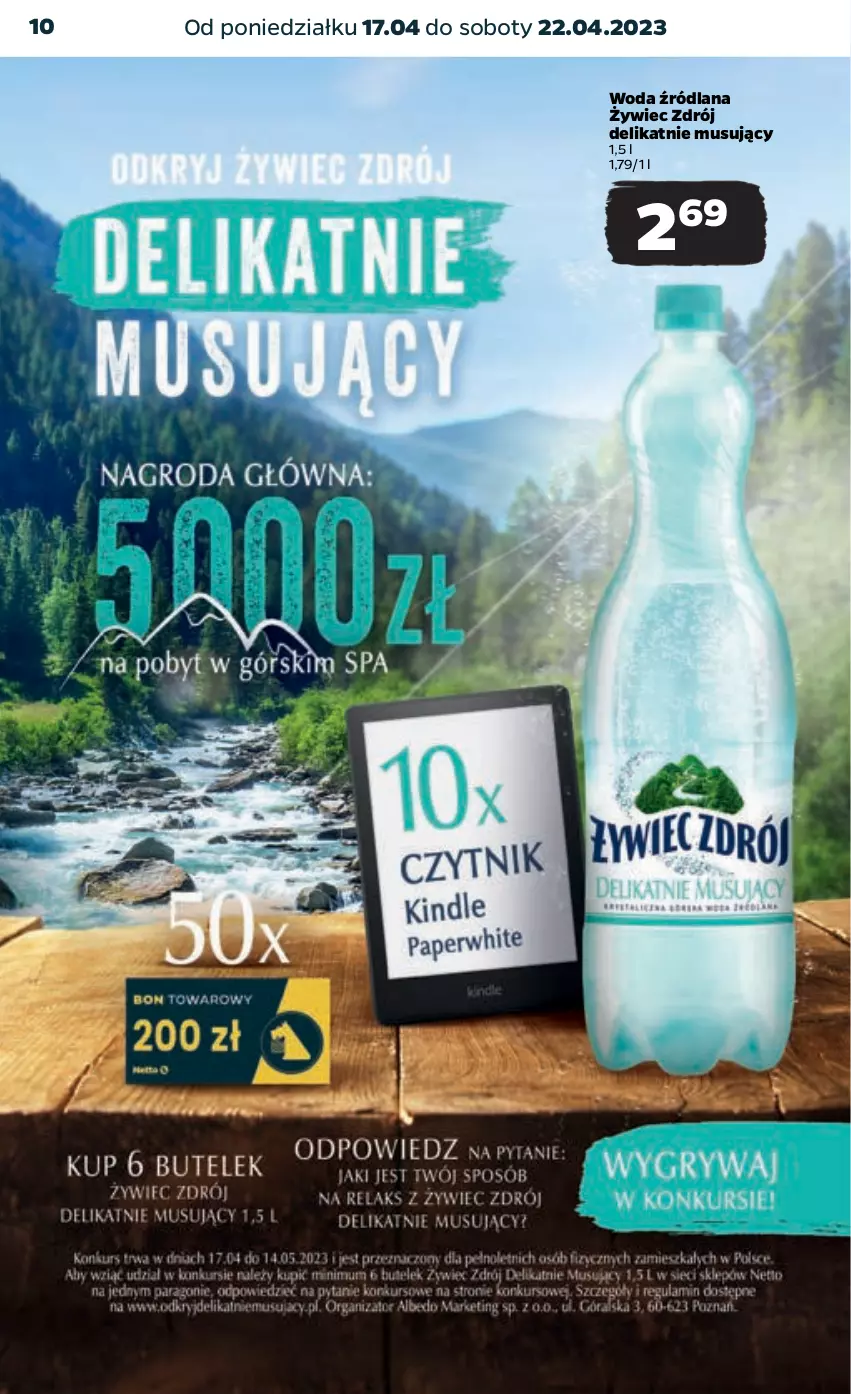 Gazetka promocyjna Netto - Artykuły spożywcze - ważna 17.04 do 22.04.2023 - strona 10 - produkty: LANA, Mus, Woda