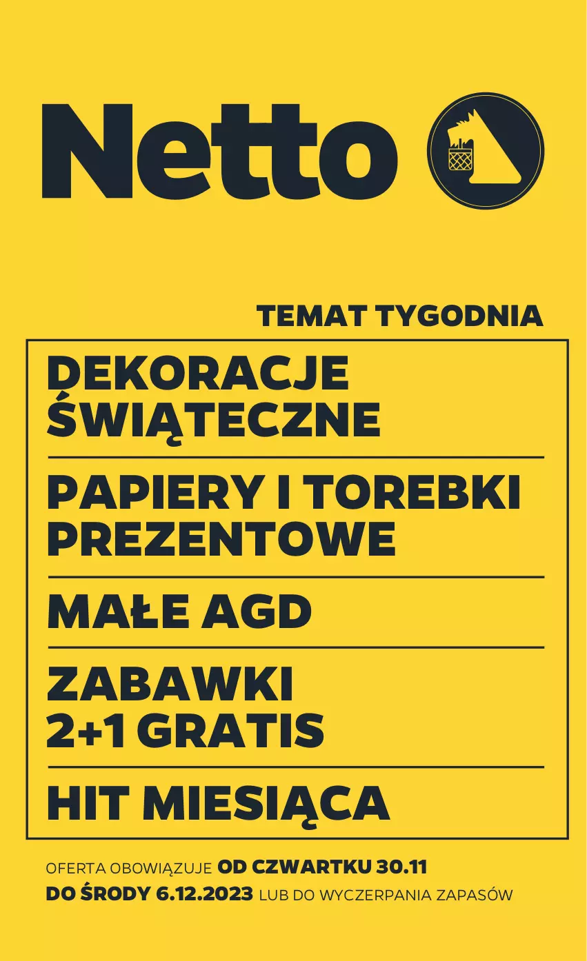 Gazetka promocyjna Netto - Akcesoria i dodatki - ważna 30.11 do 06.12.2023 - strona 1 - produkty: Gra, Papier