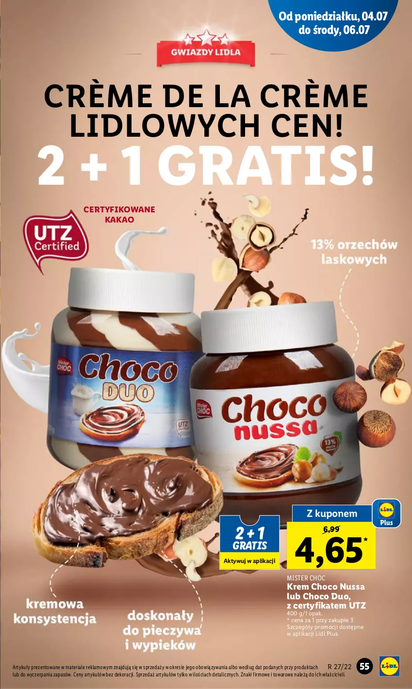 Gazetka promocyjna Lidl - GAZETKA - ważna 04.07 do 06.07.2022 - strona 55 - produkty: Gra, Kakao