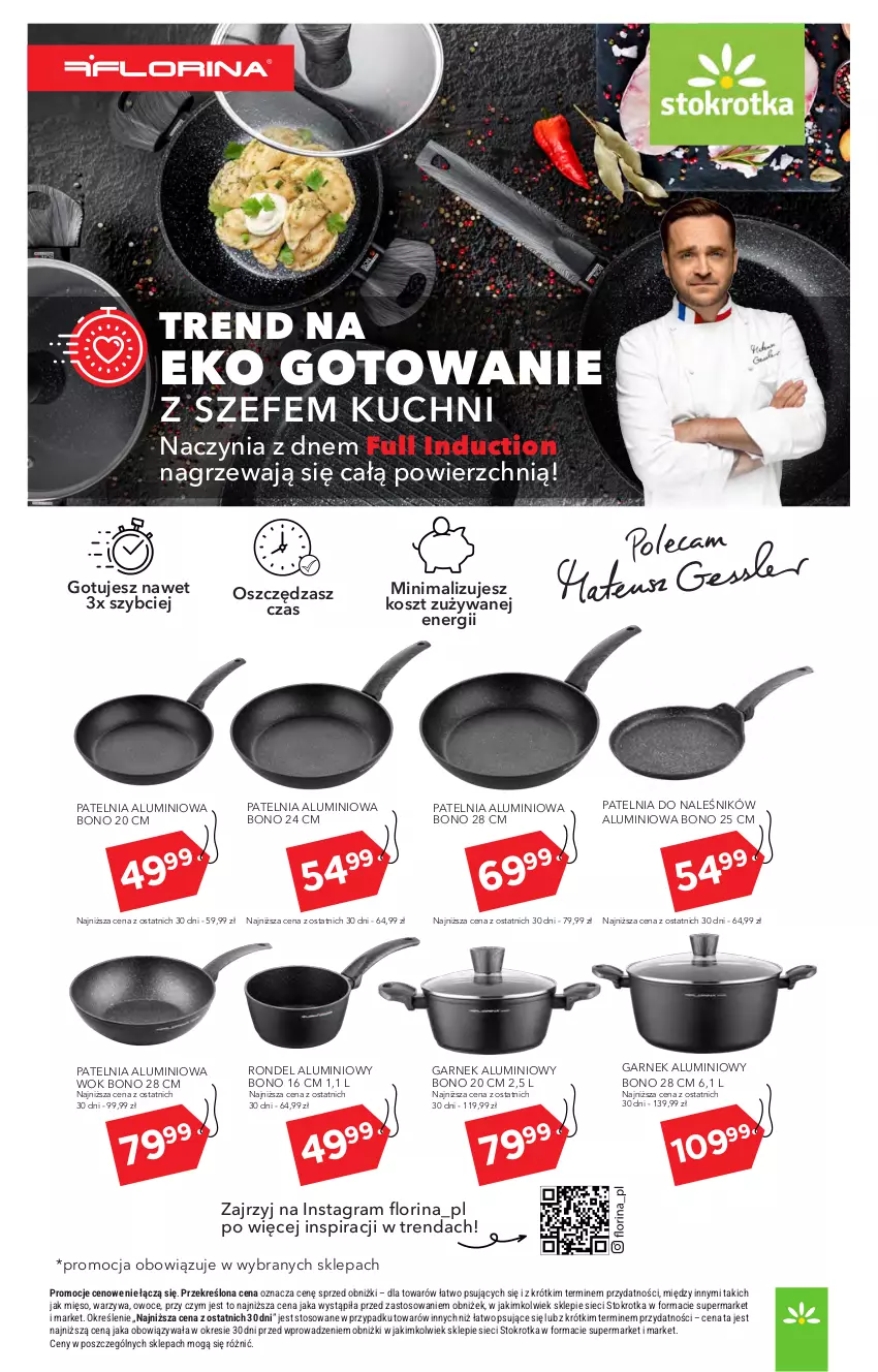 Gazetka promocyjna Stokrotka - Market - ważna 23.04 do 28.04.2026 - strona 42 - produkty: Garnek, Gra, Kosz, Mięso, Owoce, Patelnia, Rondel, Warzywa