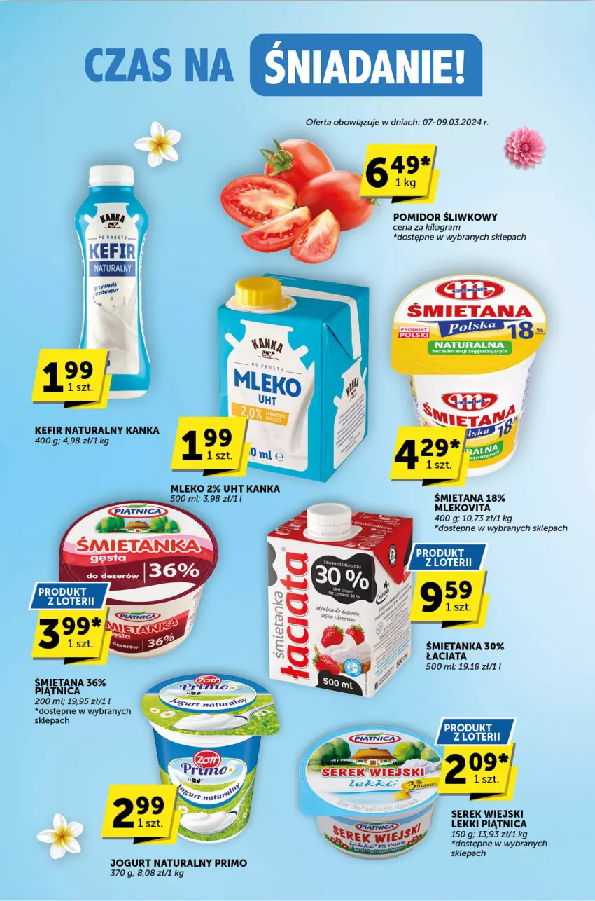 Gazetka promocyjna ABC - ważna 07.03 do 19.03.2024 - strona 4 - produkty: Deser, Gra, Jogurt, Jogurt naturalny, Kefir, Kefir naturalny, Mleko, Mlekovita, Piątnica, Ser, Serek, Serek wiejski