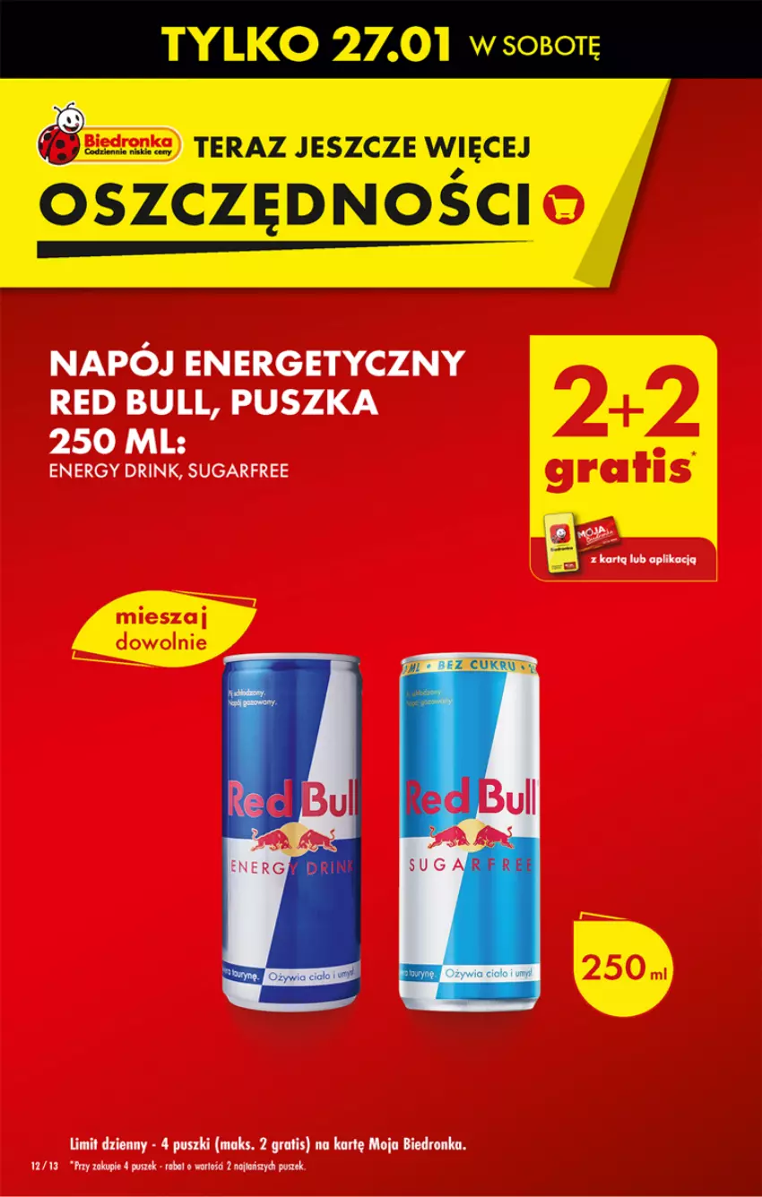 Gazetka promocyjna Biedronka - Od czwartku - ważna 25.01 do 31.01.2024 - strona 12 - produkty: Dron, Gra, Napój, Napój energetyczny, Red Bull, Tera