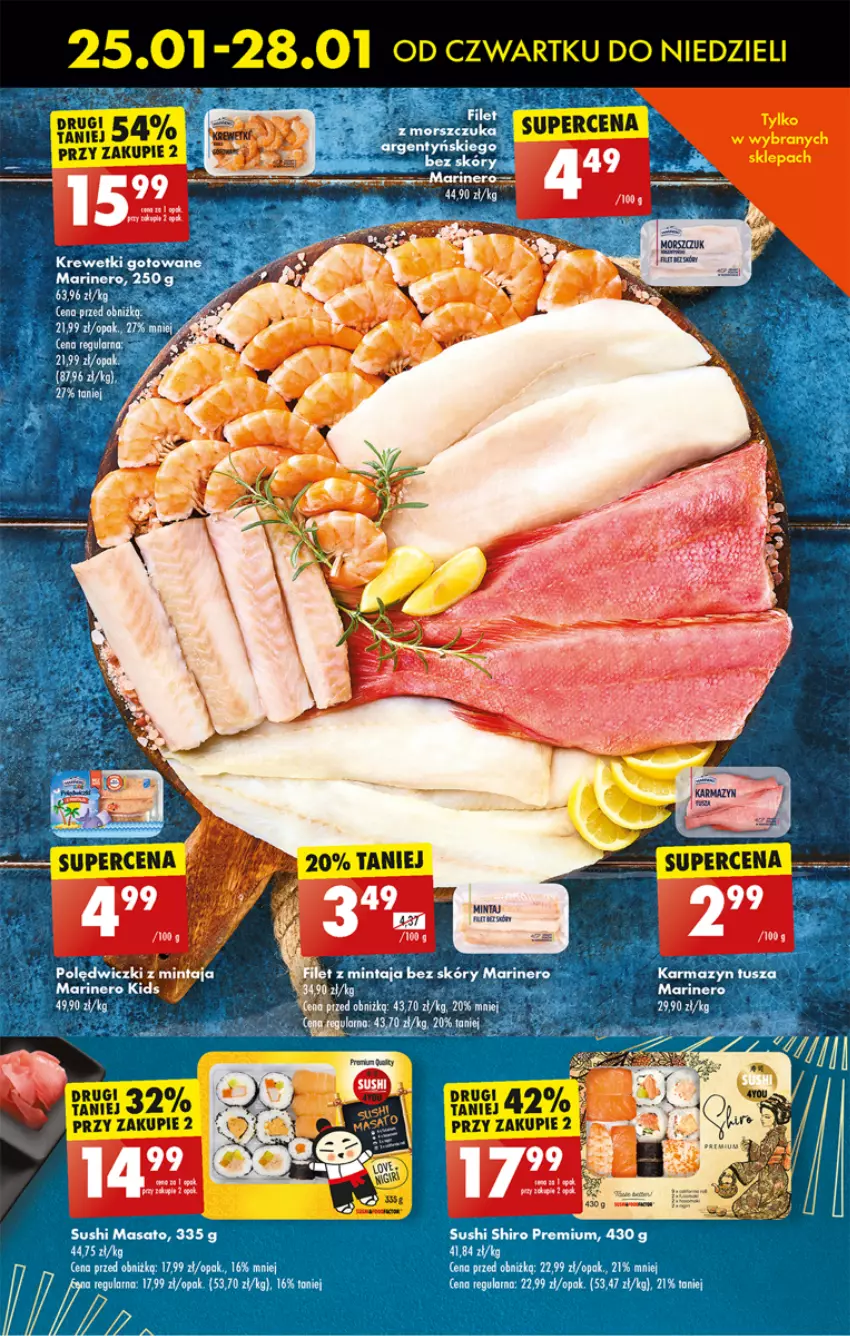 Gazetka promocyjna Biedronka - Od czwartku - ważna 25.01 do 31.01.2024 - strona 39 - produkty: Fa, Mintaj, Ontario, Por, Sushi