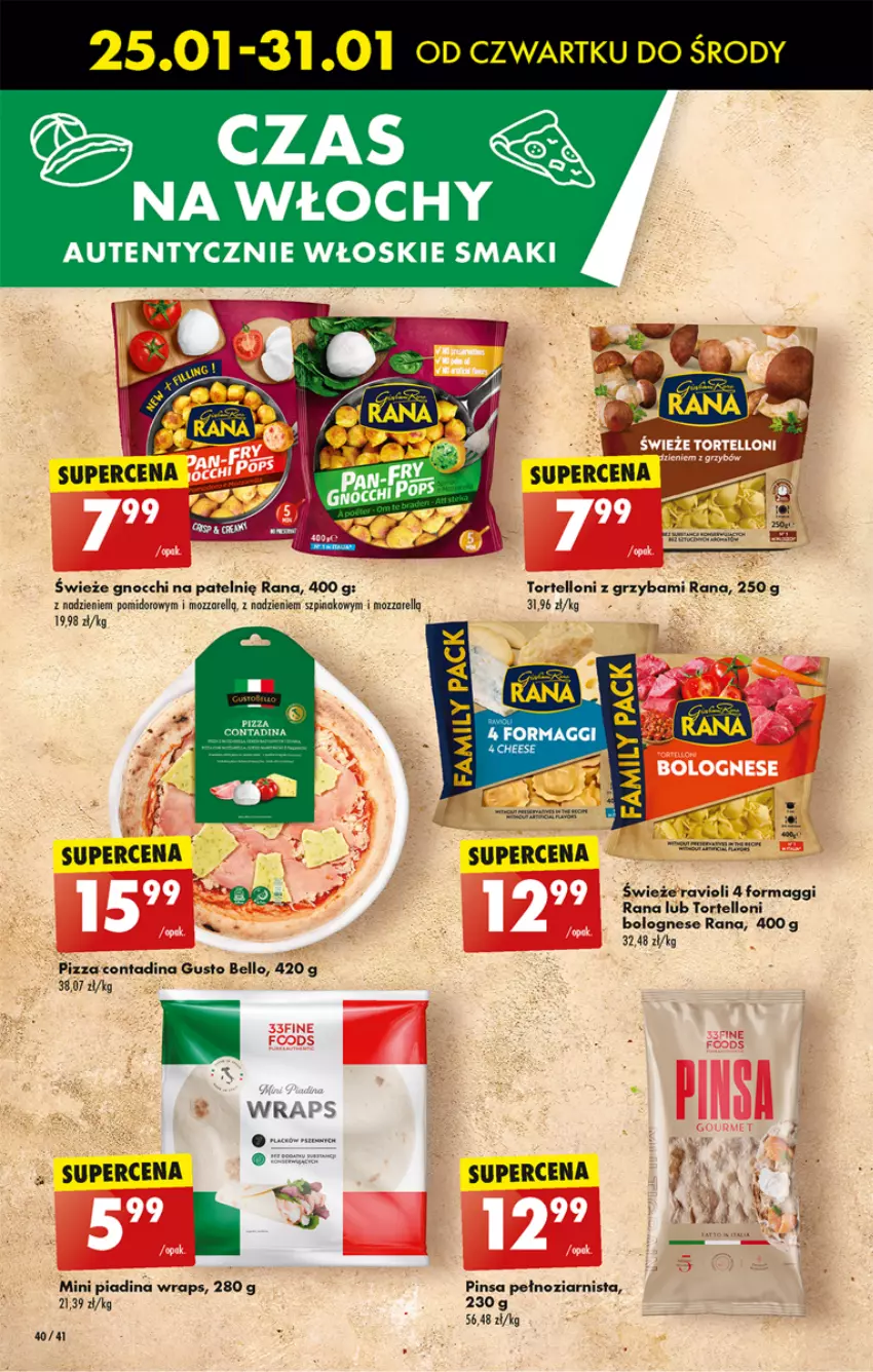 Gazetka promocyjna Biedronka - Od czwartku - ważna 25.01 do 31.01.2024 - strona 48 - produkty: Bell, Gnocchi, Maggi, Pizza, Szpinak, Tortelloni