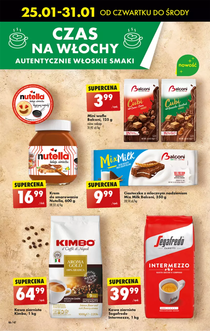 Gazetka promocyjna Biedronka - Od czwartku - ważna 25.01 do 31.01.2024 - strona 54 - produkty: Alcon, Fa, Kawa, Kawa ziarnista, Nutella, Wafle