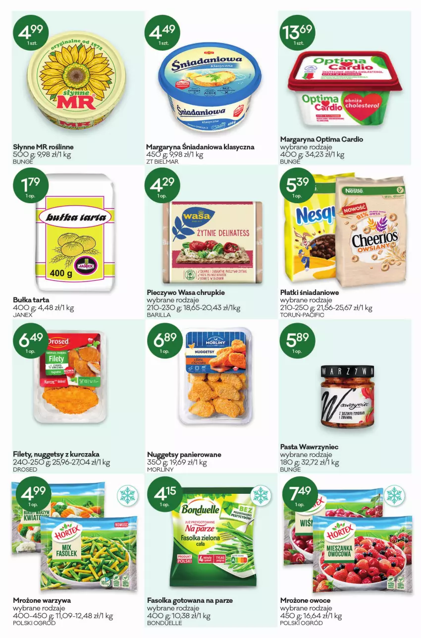 Gazetka promocyjna Groszek - ważna 07.01 do 18.01.2022 - strona 5 - produkty: Barilla, Bonduelle, Bułka, Bułka tarta, Chrupki, Cif, Danio, Fa, Kurczak, Margaryna, Morliny, Ogród, Optima, Optima Cardio, Owoce, Piec, Pieczywo, Słynne, Słynne MR Roślinne, Tarta, Tera, Warzywa, Wasa