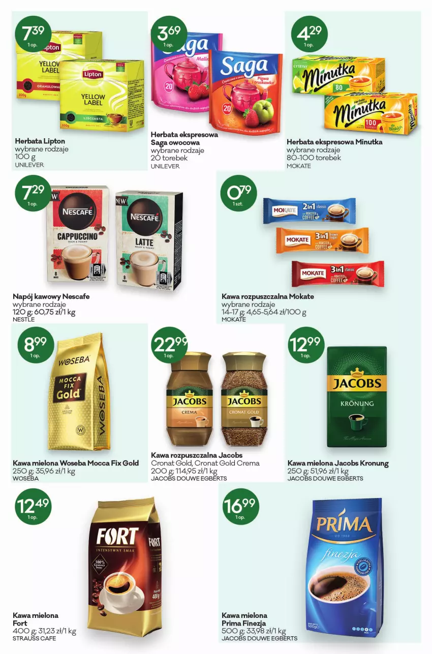 Gazetka promocyjna Groszek - ważna 07.01 do 18.01.2022 - strona 8 - produkty: Cappuccino, Herbata, Jacobs, Kawa, Kawa mielona, Kawa rozpuszczalna, LG, Lipton, Mocca Fix Gold, Napój, Prima, Woseba