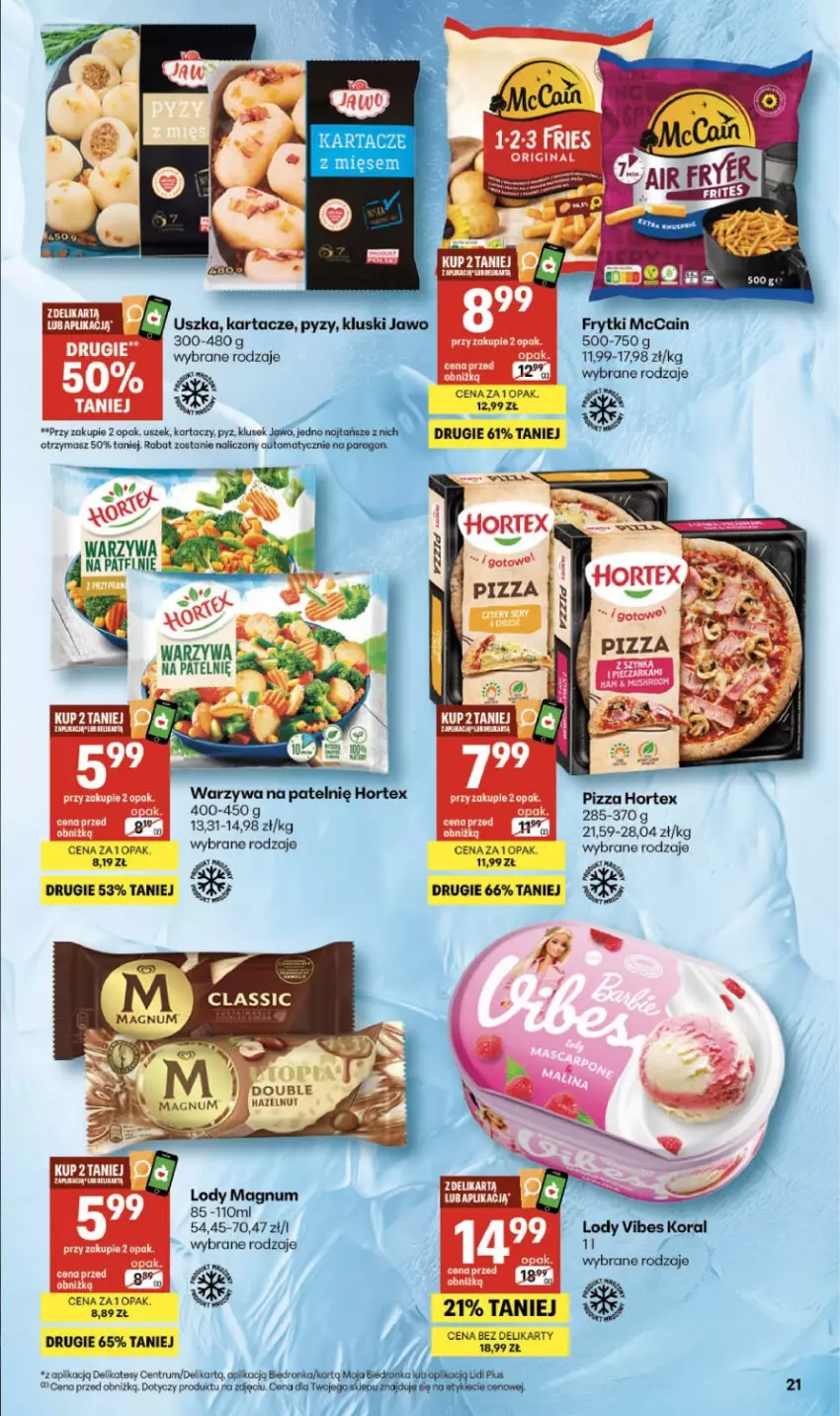 Gazetka promocyjna Delikatesy Centrum - Franczyza DC09 Czwartek - ważna 26.02 do 04.03.2026 - strona 21 - produkty: Dron, Gin, Hortex, Lody, Pizza, Robot, Rum, Warzywa