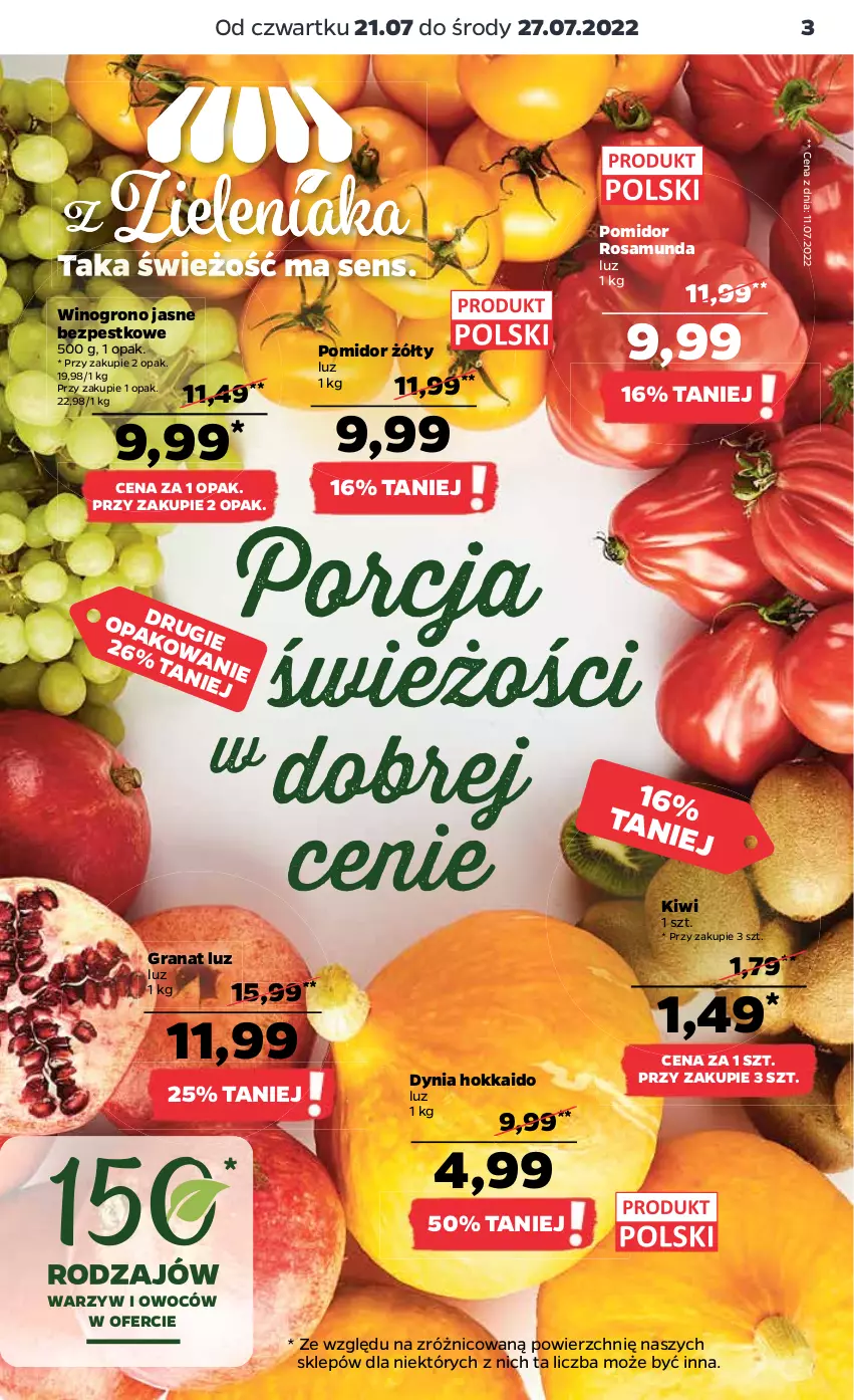 Gazetka promocyjna Netto - Artykuły spożywcze - ważna 21.07 do 27.07.2022 - strona 3 - produkty: Gra, Granat, Kiwi, Por, Wino