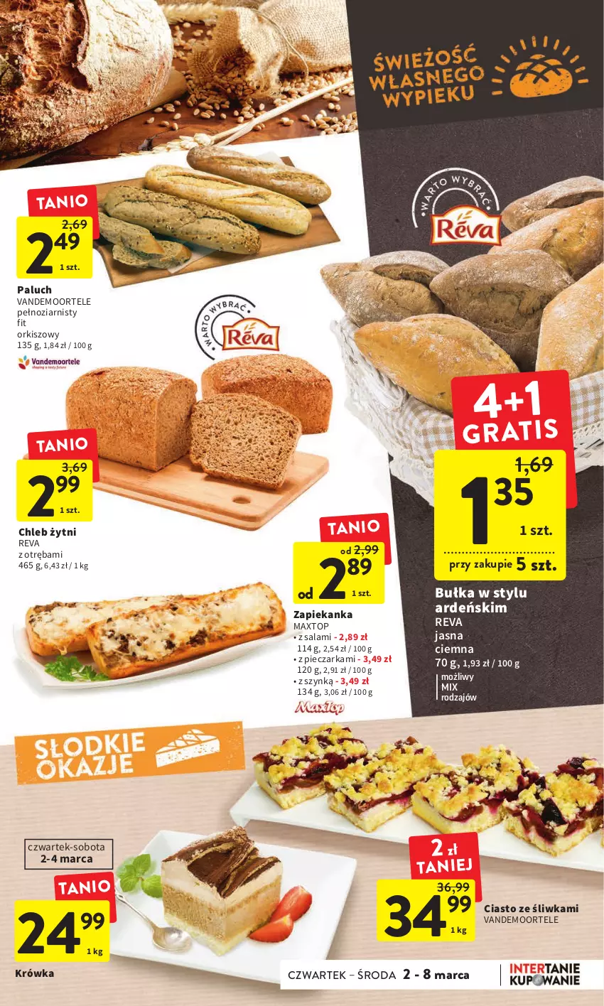 Gazetka promocyjna Intermarche - Gazetka Intermarche - ważna 02.03 do 08.03.2023 - strona 19 - produkty: Bułka, Chleb, Piec, Pieczarka, Salami, Top, Zapiekanka