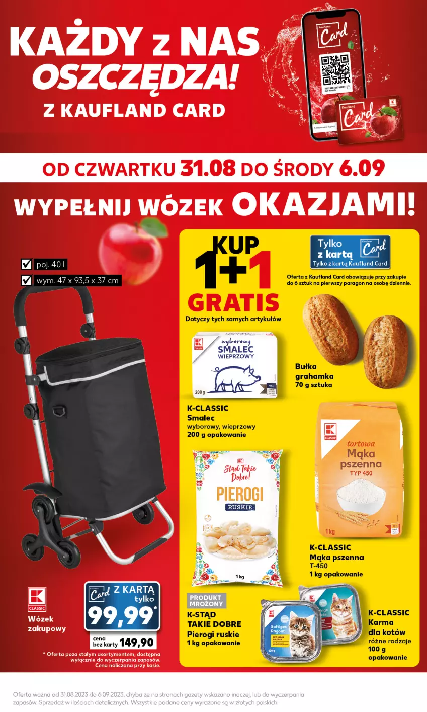 Gazetka promocyjna Kaufland - Mocny Start - ważna 04.09 do 06.09.2023 - strona 5 - produkty: Gra, Mąka, Mąka pszenna, Pierogi, Smalec