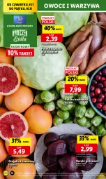 Gazetka promocyjna Lidl - GAZETKA - Gazetka - ważna od 10.11 do 10.11.2023 - strona 30 - produkty: Warzywa, Ser, Brukselka, Buraki, Owoce, Chleb, Grejpfrut