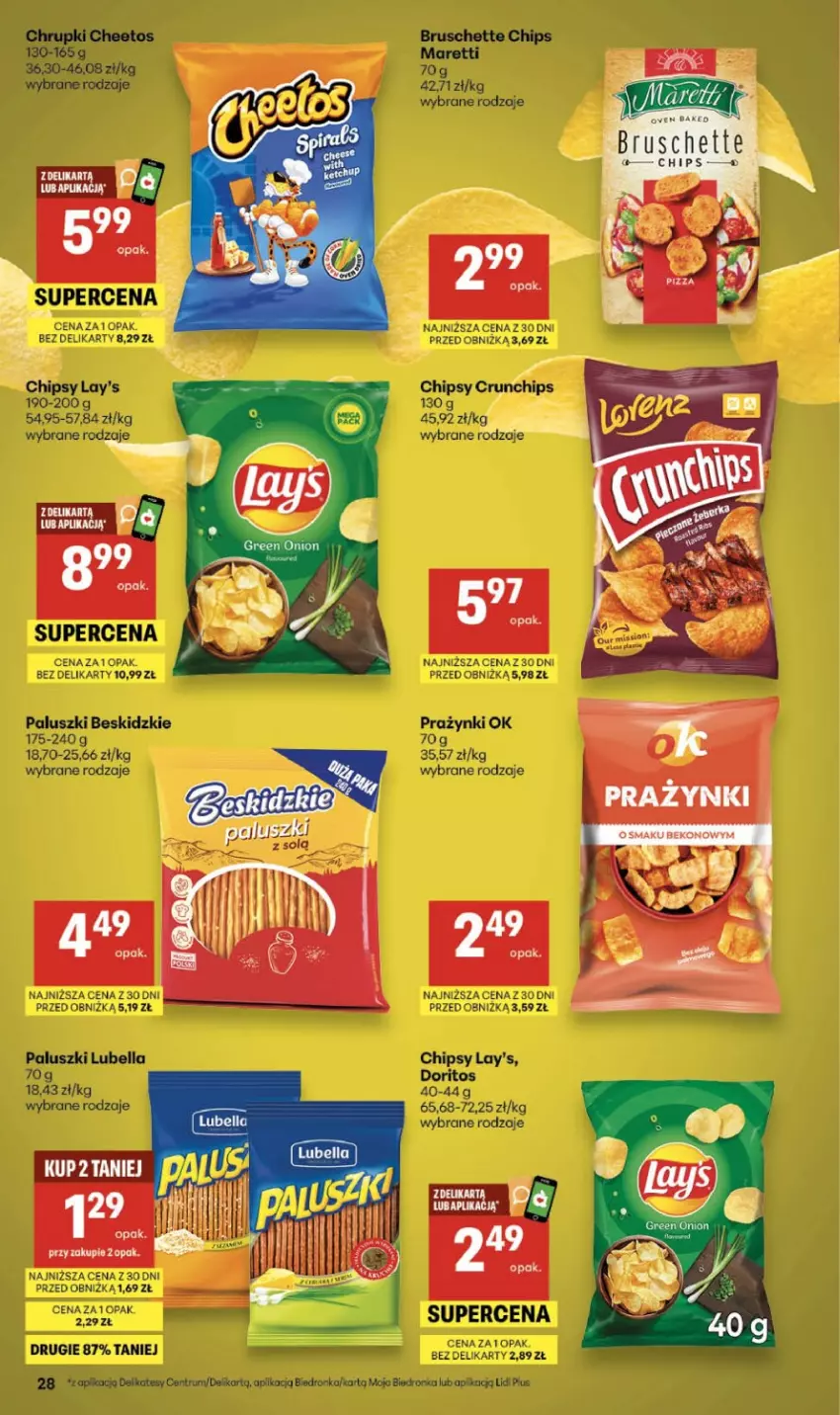 Gazetka promocyjna Delikatesy Centrum - Franczyza DC11 Czwartek - ważna 12.03 do 18.03.2026 - strona 28 - produkty: Beskidzki, Bruschette, Chipsy, Dron, Rum