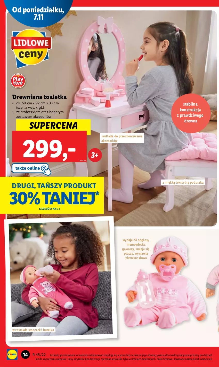 Gazetka promocyjna Lidl - GAZETKA - ważna 07.11 do 12.11.2022 - strona 14 - produkty: Toaletka