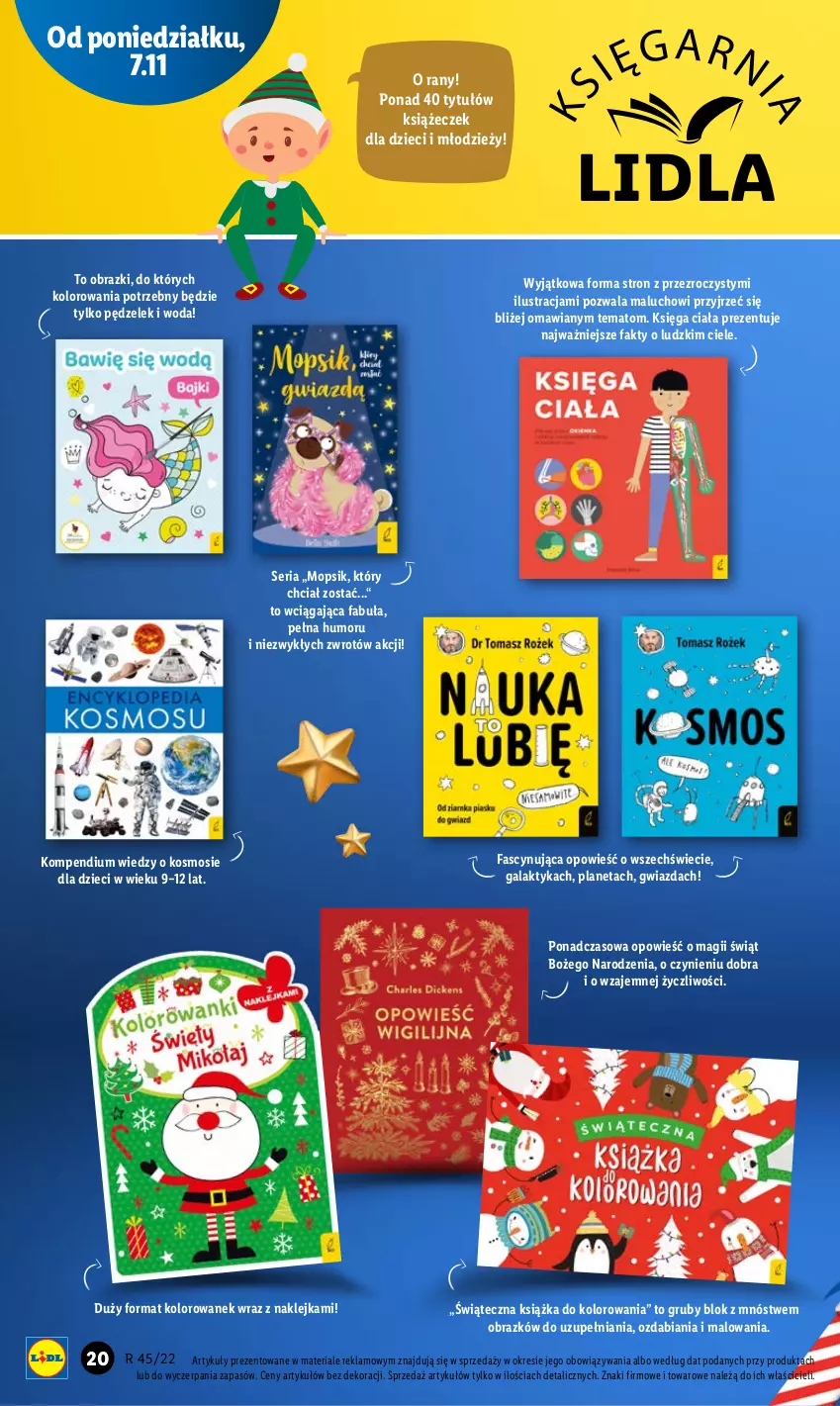 Gazetka promocyjna Lidl - GAZETKA - ważna 07.11 do 12.11.2022 - strona 20 - produkty: Dzieci, Fa, Gala, Gwiazda, Klej, Książka, Mop, Obraz, Ser, Woda