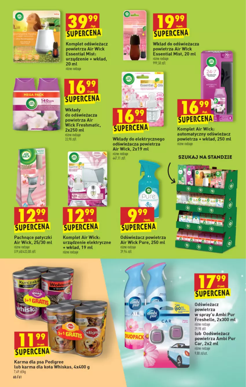 Gazetka promocyjna Biedronka - W tym tygodniu - ważna 30.09 do 06.10.2021 - strona 60 - produkty: Air Wick, Ambi Pur, Odświeżacz powietrza, Pedigree, Pur, Whiskas