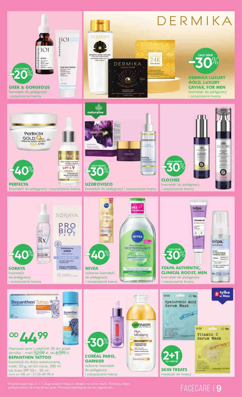 Gazetka promocyjna Super Pharm - Gazetka - ważna 20.05 do 03.06.2025 - strona 9 - produkty: Bepanthen, Clin, Dermika, Fa, Garnier, Kosmetyki do pielęgnacji, L’Oréal, Nivea, Perfecta, Ser, Tołpa