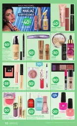 Gazetka promocyjna Super Pharm - Gazetka - Gazetka - ważna od 03.06 do 03.06.2025 - strona 10 - produkty: Makijaż, Sally Hansen, Ser, Eveline, Bell, Maybelline, Velvet, L’Oréal, Max Factor, Bourjois, Odżywka, Lirene, Podkład, Lakier, Fa