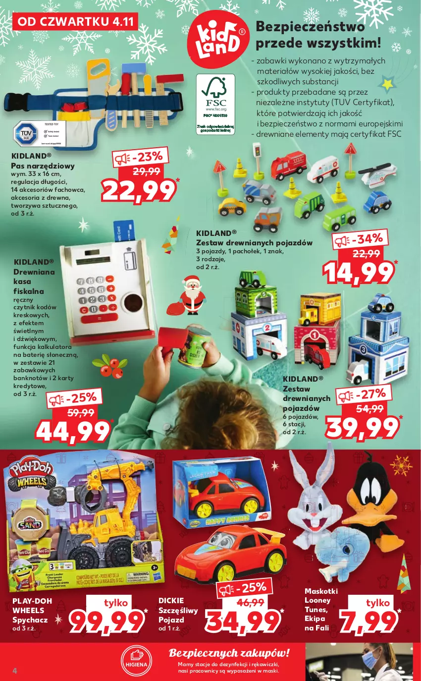 Gazetka promocyjna Kaufland - Katalog Zabawki - ważna 04.11 do 06.12.2021 - strona 4 - produkty: Fa, Pas narzędziowy, Piec, Play-Doh, Pojazd, Sok