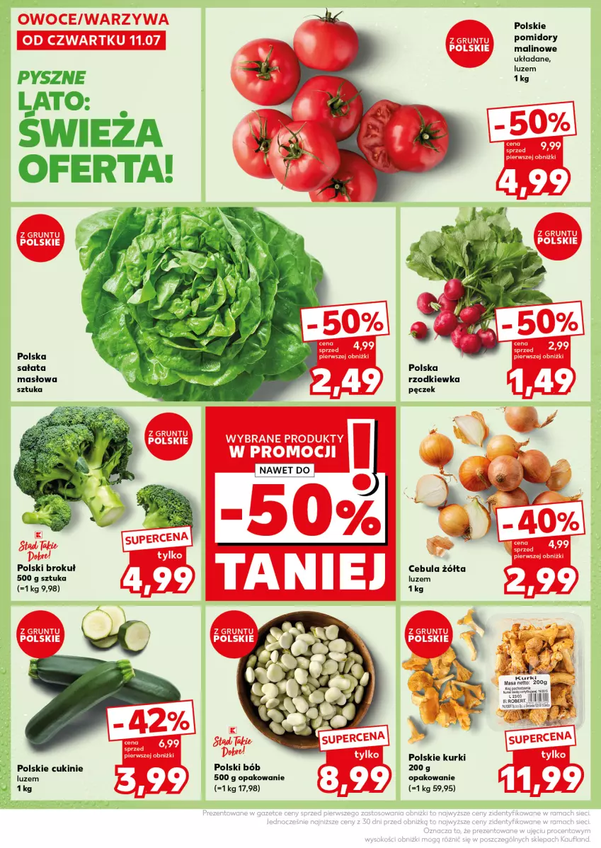 Gazetka promocyjna Kaufland - Kaufland - ważna 15.07 do 17.07.2024 - strona 10 - produkty: Cebula, Masło, Pomidory, Rzodkiewka, Sałat, Sałata masłowa, Ser