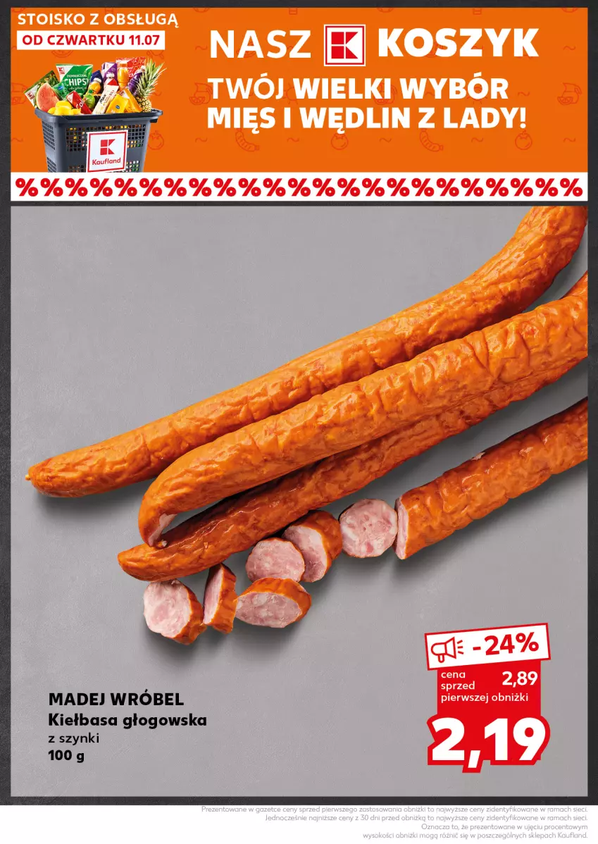 Gazetka promocyjna Kaufland - Kaufland - ważna 15.07 do 17.07.2024 - strona 12 - produkty: Kiełbasa, Kiełbasa głogowska, Madej Wróbel