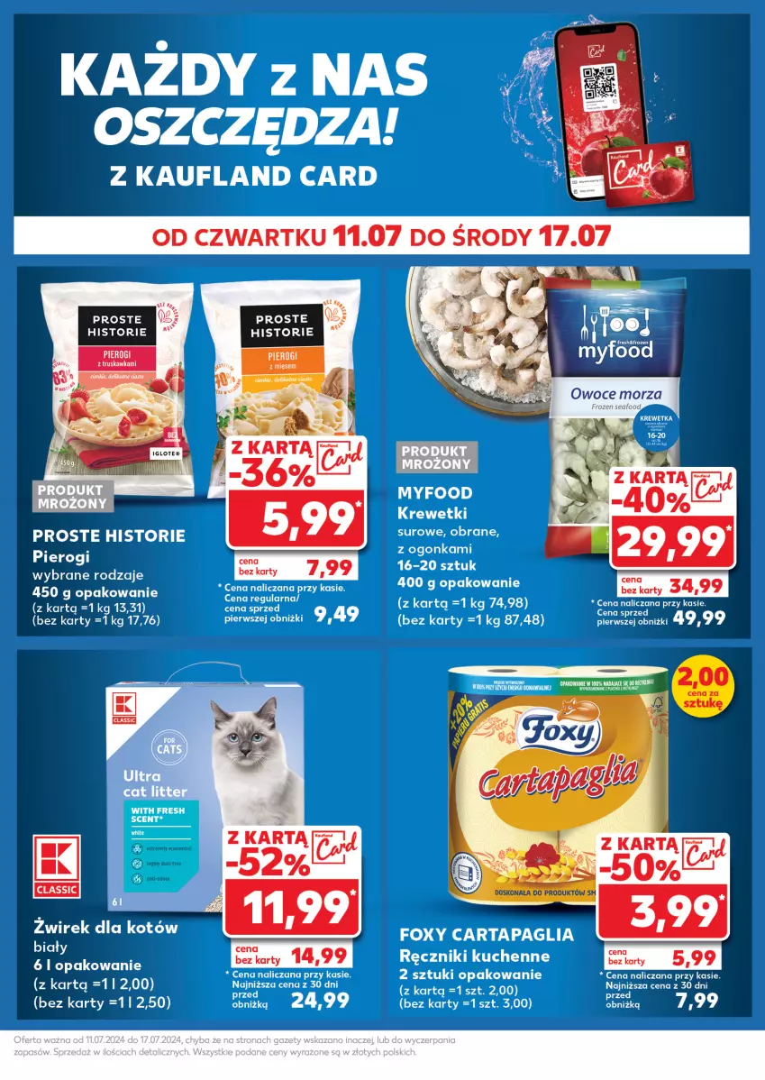 Gazetka promocyjna Kaufland - Kaufland - ważna 15.07 do 17.07.2024 - strona 33 - produkty: Foxy, Frozen, Krewetki, Owoce, Owoce morza, Pierogi, Ręcznik, STP