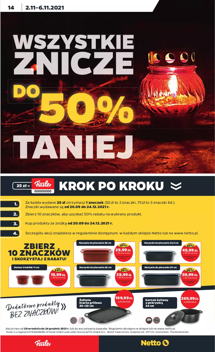 Gazetka promocyjna Netto - Gazetka spożywcza - ważna 01.11 do 06.11.2021 - strona 14 - produkty: Garnek, Grill, Piec, Znicz