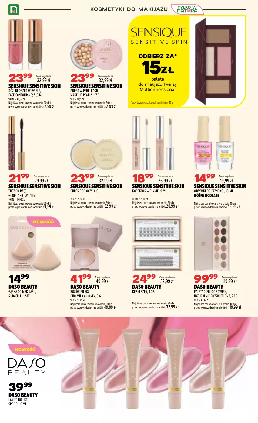 Gazetka promocyjna Drogerie Natura - Gazetka Drogerie Natura - ważna 07.07 do 20.07.2026 - strona 4 - produkty: Bronzer, Fa, Lakier, Makijaż, Paleta, Puder, Rozświetlacz, Tusz