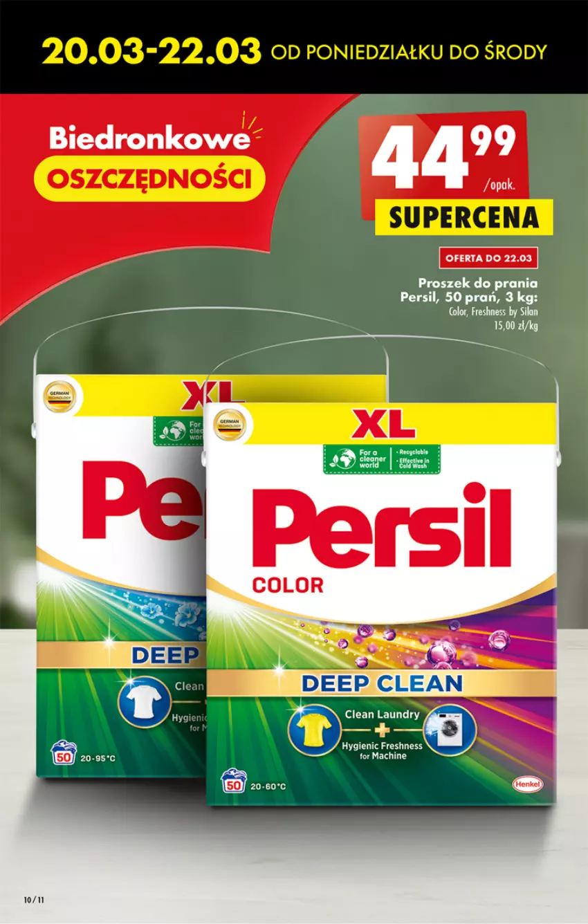 Gazetka promocyjna Biedronka - ważna 20.03 do 25.03.2023 - strona 10 - produkty: Dron, Persil, Proszek do prania, Silan