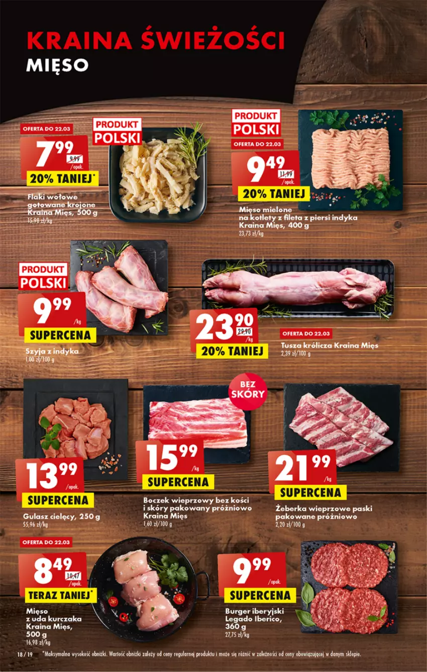 Gazetka promocyjna Biedronka - ważna 20.03 do 25.03.2023 - strona 18 - produkty: Burger, Kije, Kotlet, Kurczak, Mięso, Sok, Tera