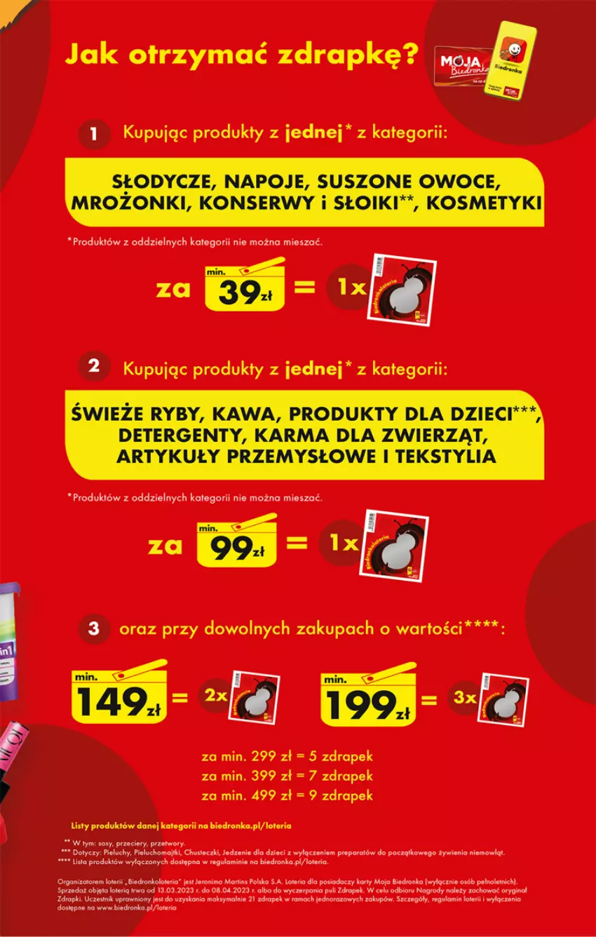 Gazetka promocyjna Biedronka - ważna 20.03 do 25.03.2023 - strona 3 - produkty: Chusteczki, Dron, Dzieci, Fa, Gin, Pieluchy, Ser