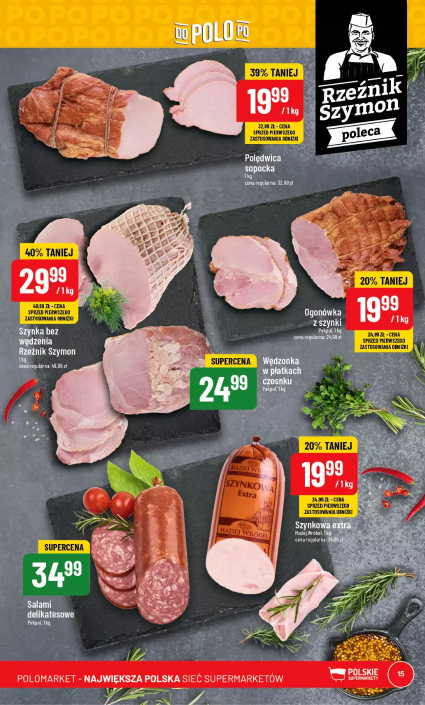 Gazetka promocyjna PoloMarket - Gazetka pomocyjna - ważna 26.07 do 01.08.2023 - strona 15 - produkty: Ogonówka, Salami