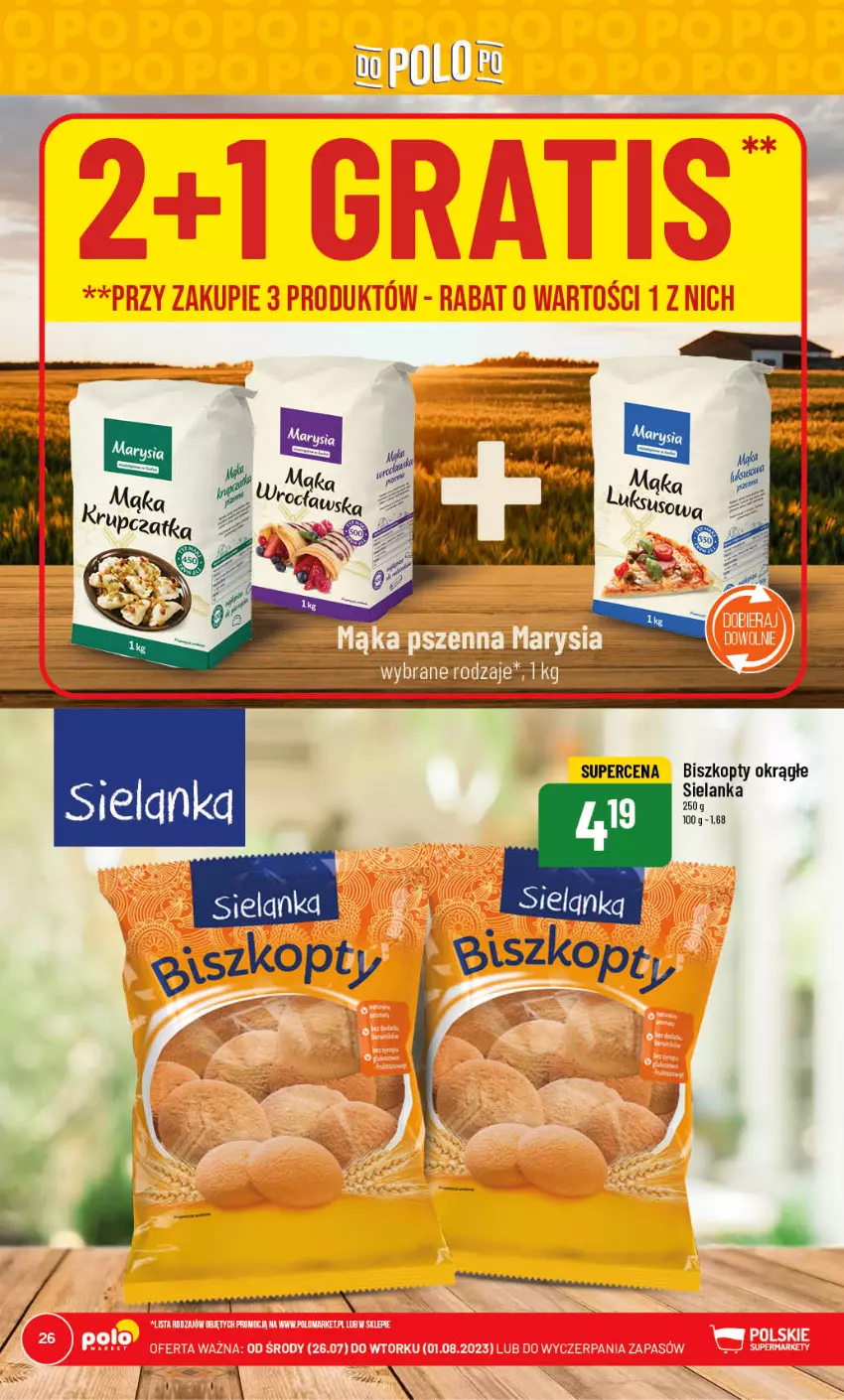 Gazetka promocyjna PoloMarket - Gazetka pomocyjna - ważna 26.07 do 01.08.2023 - strona 26 - produkty: Biszkopty