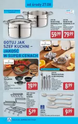 Gazetka promocyjna Aldi - Artykuły przemysłowe i tekstylia - Gazetka - ważna od 30.08 do 30.08.2025 - strona 6 - produkty: Ser, Noż, Miarka, Garnek, Wieszak, Ananas, Trzepaczka, Ręcznik, Wyciskarka, Patelnia, Grill