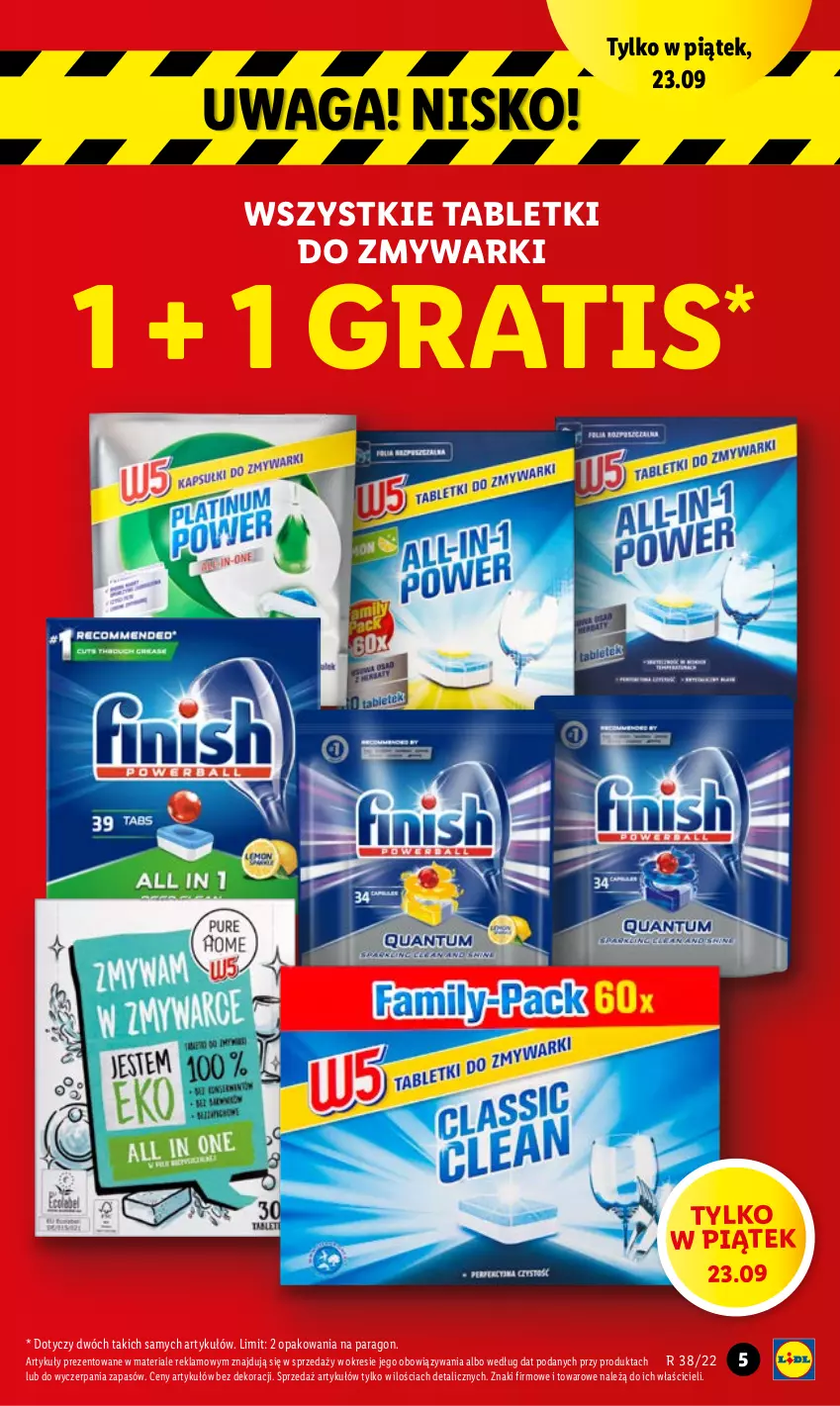 Gazetka promocyjna Lidl - GAZETKA - ważna 22.09 do 24.09.2022 - strona 5 - produkty: Gra, Tablet, Tabletki do zmywarki, Waga, Zmywarki