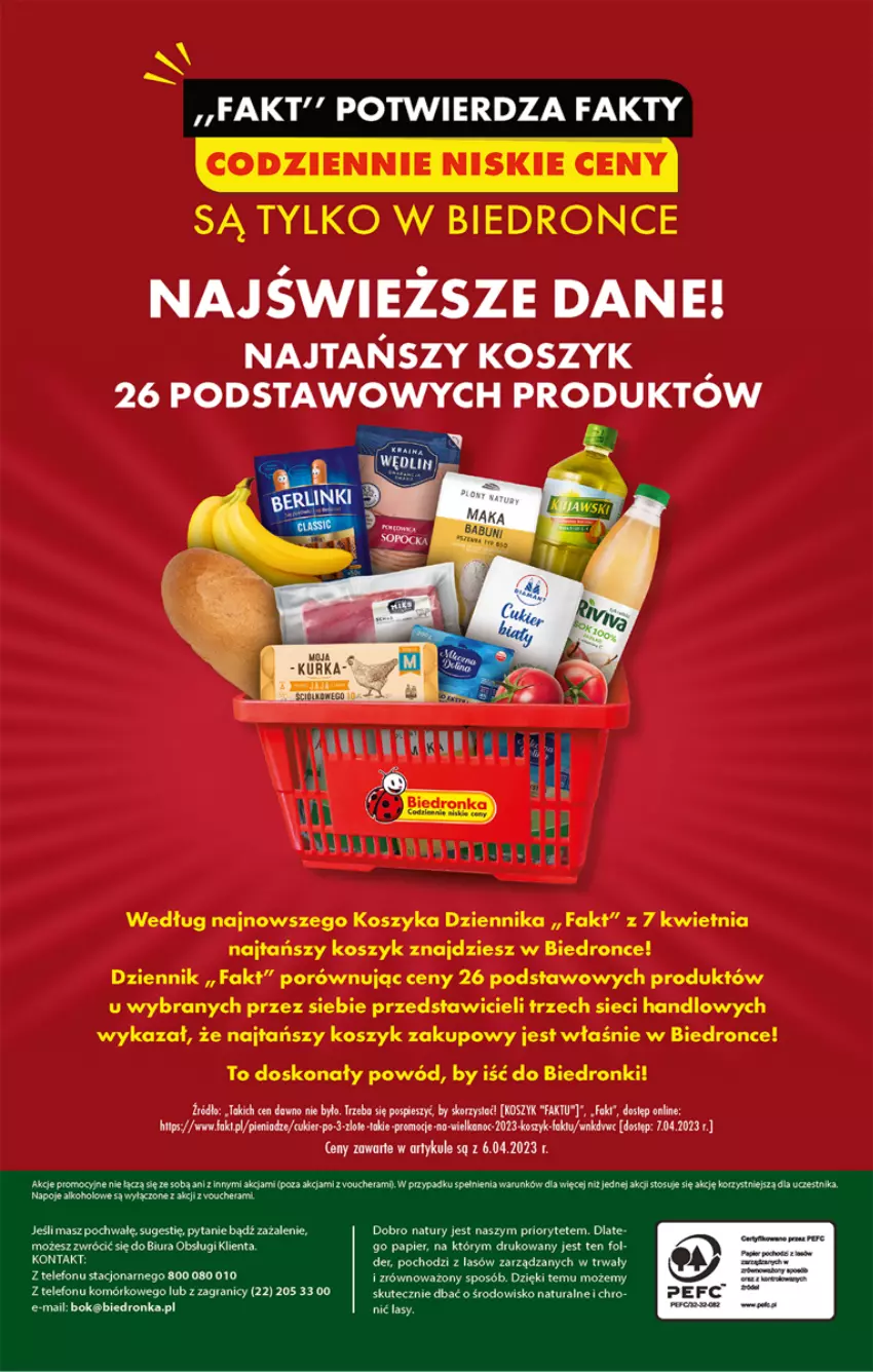 Gazetka promocyjna Biedronka - ważna 17.04 do 22.04.2023 - strona 48 - produkty: Cukier, Dron, Fa, Kosz, Por