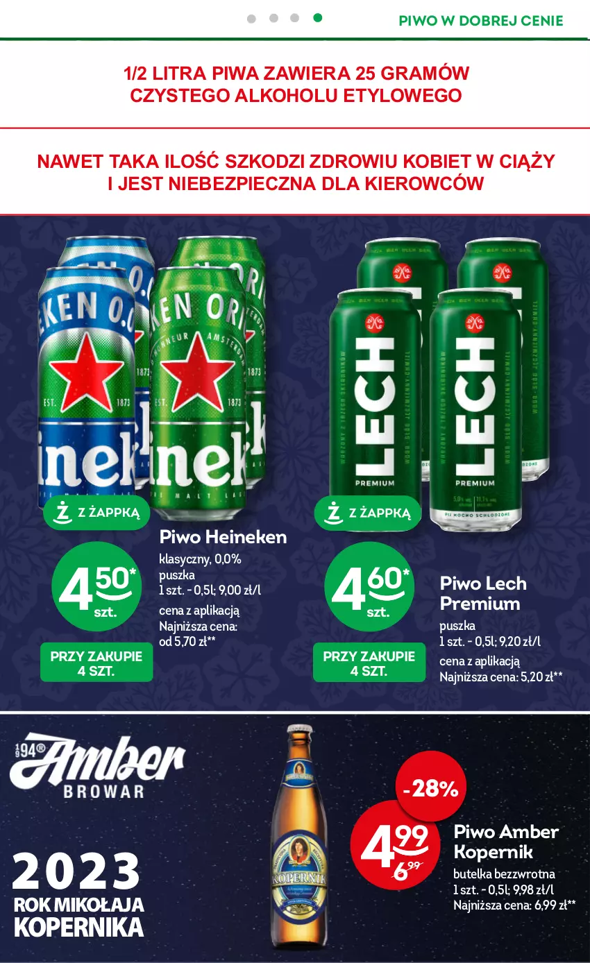 Gazetka promocyjna Żabka - ważna 20.12.2023 do 02.01.2024 - strona 27 - produkty: Gra, Heineken, Lech Premium, Piec, Piwa, Piwo