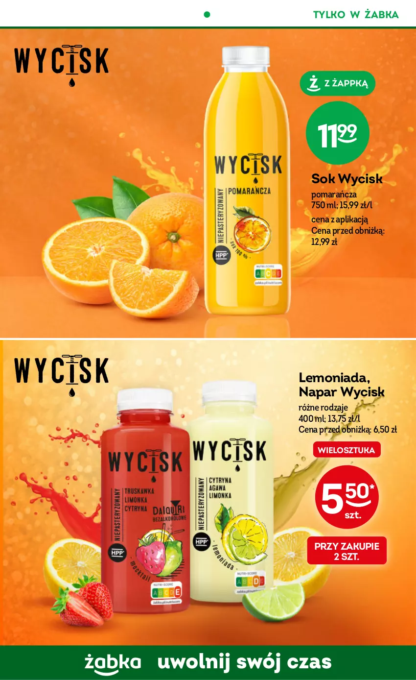 Gazetka promocyjna Żabka - ważna 20.12.2023 do 02.01.2024 - strona 40 - produkty: Lemoniada, Lody, Mango, Sok