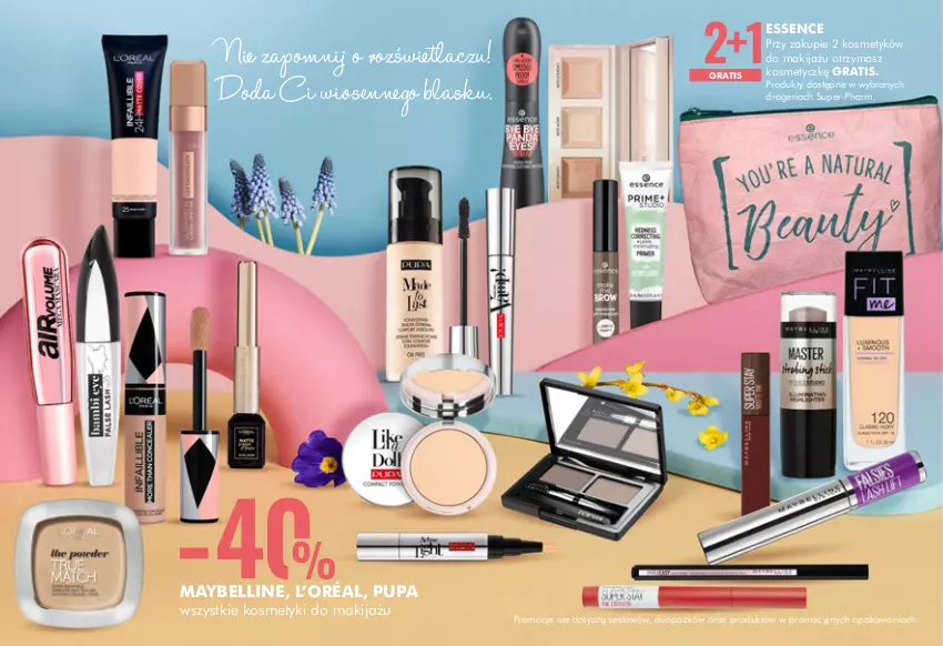 Gazetka promocyjna Super Pharm - Gazetka - ważna 25.03 do 19.04.2021 - strona 5 - produkty: Bell, Gra, L’Oréal, Makijaż, Maybelline, Pupa, Rozświetlacz