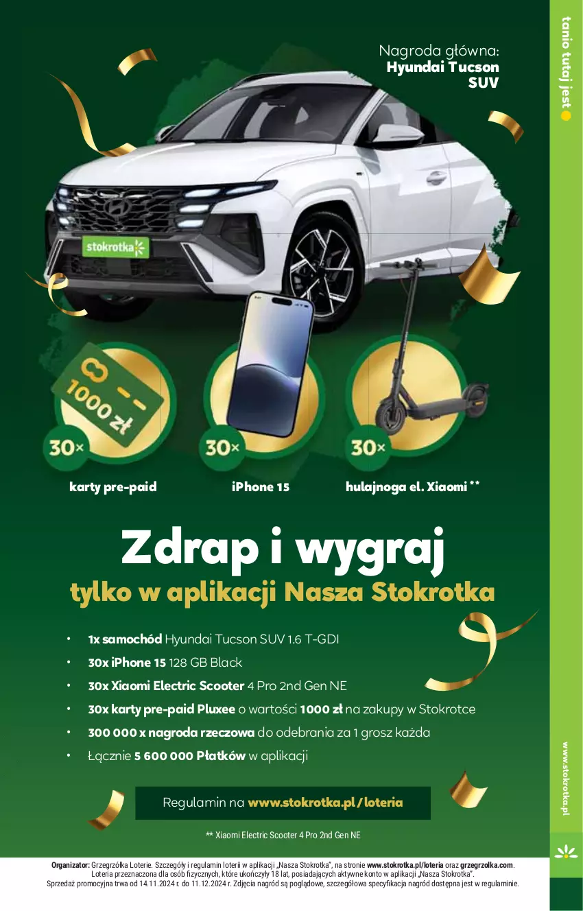 Gazetka promocyjna Stokrotka - Supermarket Opole/Radom - ważna 14.11 do 20.11.2024 - strona 5 - produkty: Gra, HP, Hulajnoga, Lack, Samochód