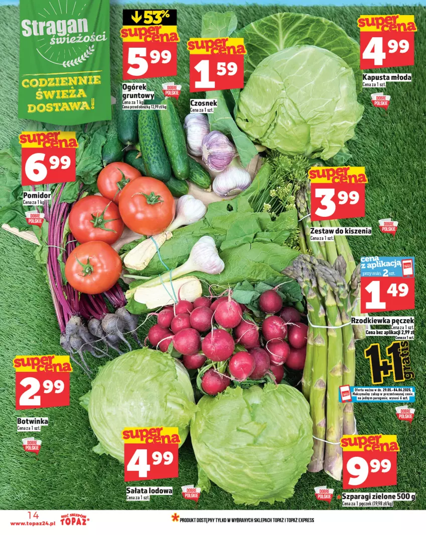 Gazetka promocyjna Topaz - Gazetka - ważna 29.05 do 04.06.2025 - strona 14 - produkty: Inka, Top