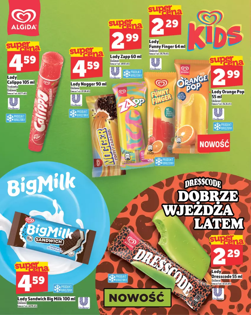 Gazetka promocyjna Topaz - Gazetka - ważna 29.05 do 04.06.2025 - strona 6 - produkty: Algida, Big Milk, Dres, LG, Lody