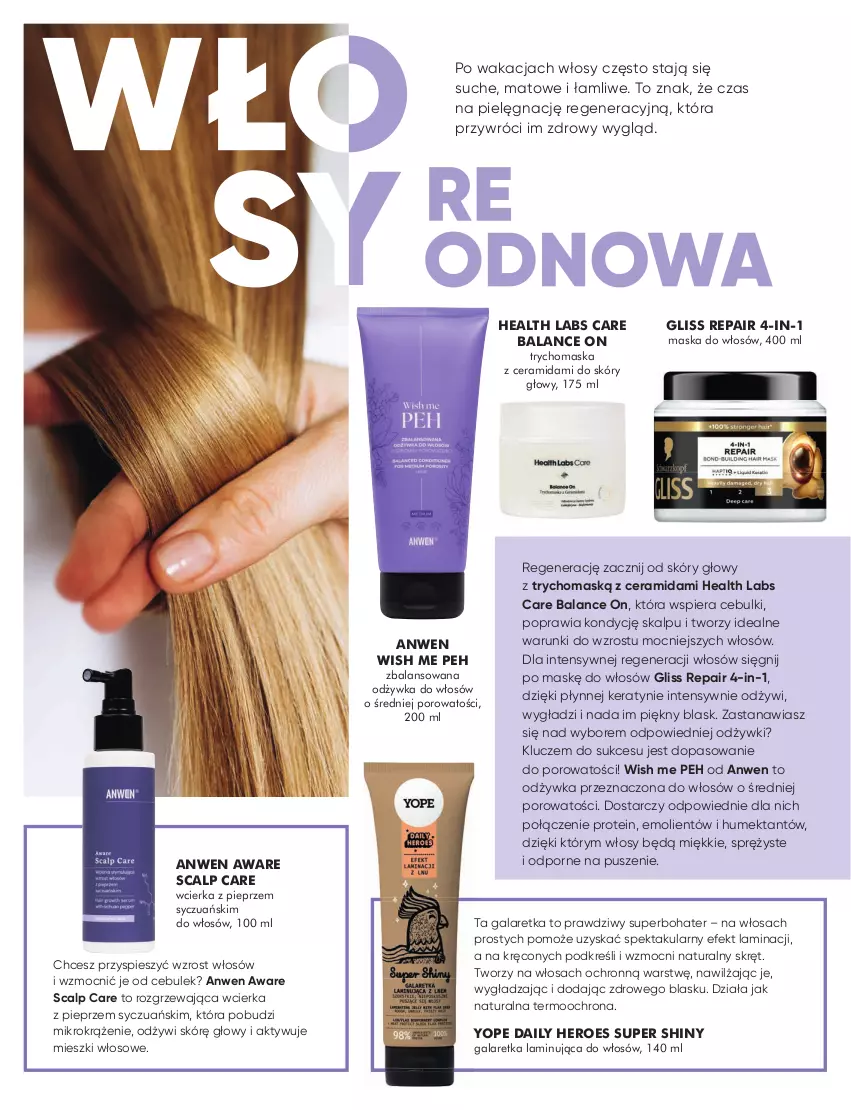 Gazetka promocyjna Super Pharm - Gazetka - ważna 18.09 do 12.10.2025 - strona 8 - produkty: Gala, Galaretka, Maska, Maska do włosów, Odżywka, Pieprz, Por, Yope