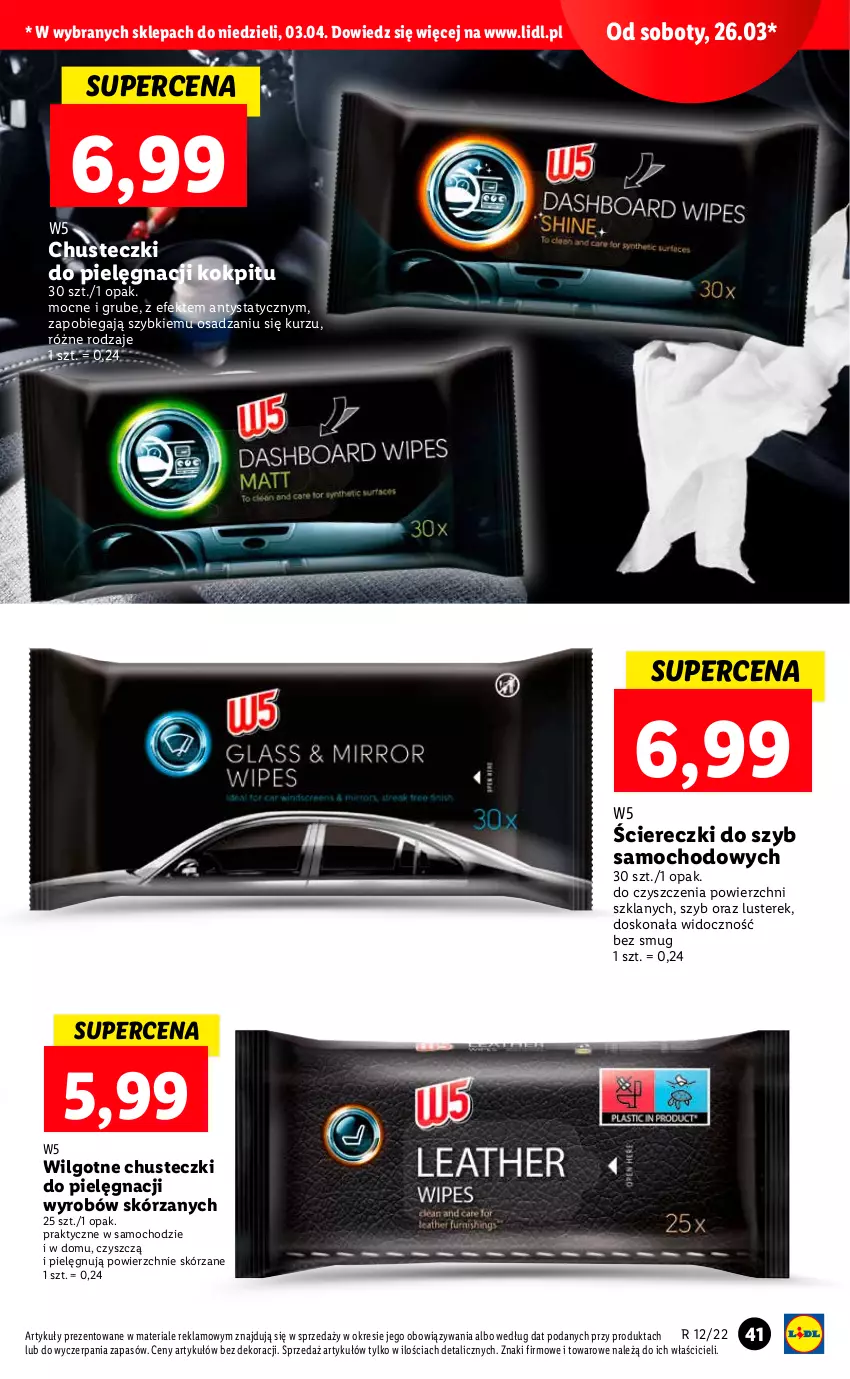 Gazetka promocyjna Lidl - GAZETKA - ważna 21.03 do 27.03.2022 - strona 41 - produkty: Chusteczki, LG