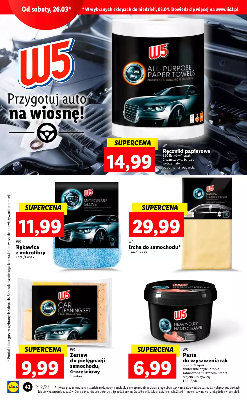 Gazetka promocyjna Lidl - GAZETKA - ważna 21.03 do 27.03.2022 - strona 42 - produkty: Olej, Papier, Por, Ręcznik, Ręczniki papierowe