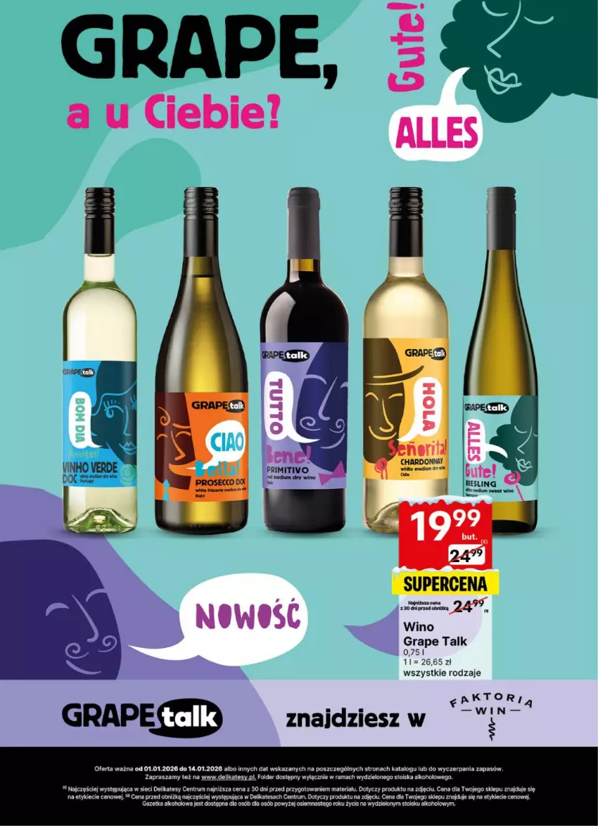 Gazetka promocyjna Delikatesy Centrum - Delibarek DC01-DC02 - ważna 01.01 do 14.01.2026 - strona 3 - produkty: Gra, Rama, Rum, Wino