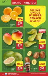 Gazetka promocyjna Aldi - Gwiazdy świątecznego stołu - Gazetka - ważna od 14.12 do 14.12.2025 - strona 6 - produkty: Kiwi, Pomarańcze, Gruszki, Owoce, Mango, Grejpfrut