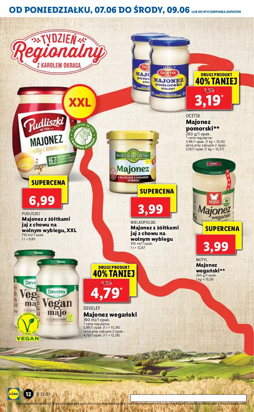 Gazetka promocyjna Lidl - GAZETKA - ważna 07.06 do 09.06.2021 - strona 12 - produkty: Majonez, Ocet, Pudliszki